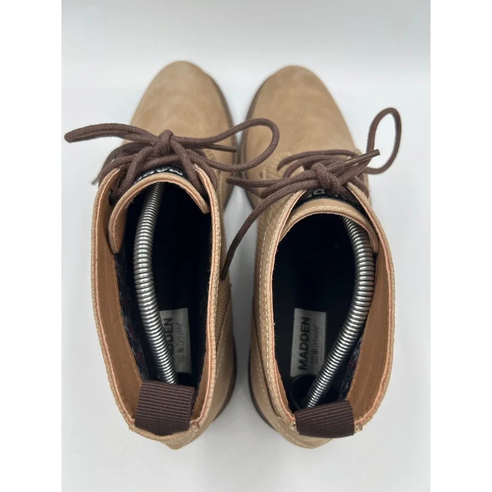 Steve Madden Mens Tan Suede Chukka Boots Size 9 Casual Lace Up Desert Boot